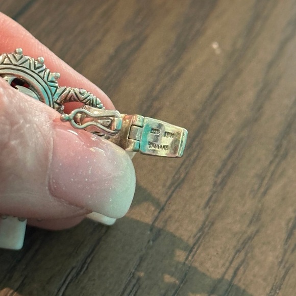 Barbara Bixby Heart Reversible Enhancer 925/Sterling Silver 18K Gold Pendant - Picture 5 of 5